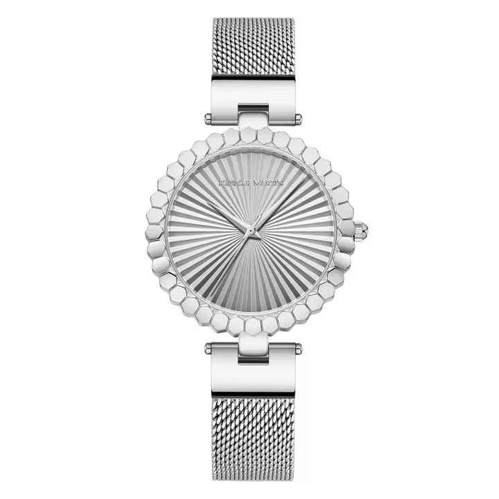 Reloj de Pulsera de Cuarzo de Lujo para Damas Movimiento Japonés, Resistente al Agua, Alta Gama, Tira de Acero, Correa de Cuero - 1