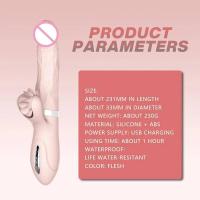 Embalaje privado Sexy HESEKS Realista Telescópico Vibrador Estimulador del Clítoris Lengua Giratoria Lamido Masaje de Vagina Punto G Juguete Sexual Para - details 4