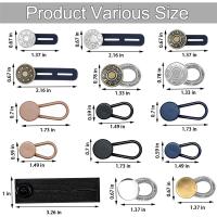 Extensores de botones para pantalones vaqueros, 6 tamaños, extensor de cintura de botón, cintura elástica ajustable Flexible para mujeres y hombres - details 1
