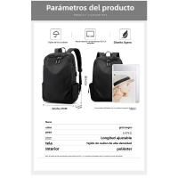 Mochila de negocios multifuncional para hombre de gran capacidad para computadora para vistas al aire libre - details 2