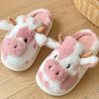 Pantuflas De Algodón Con Punto Para Mujer Invierno Pantuflas De Interior Cálidas Con Suela Gruesa Y Peluche Cierre Pull on Talla Verdadera - details 5