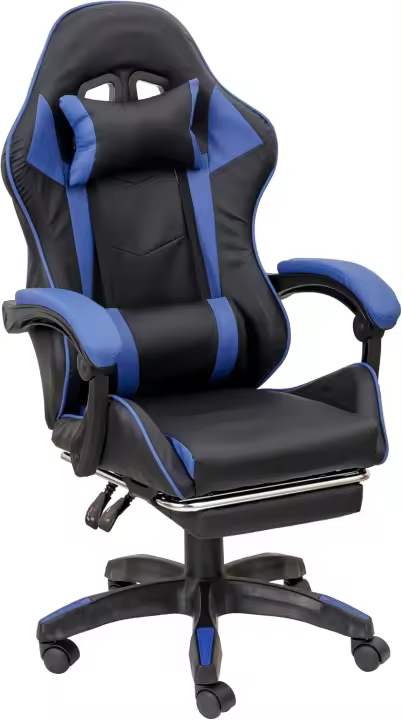 Silla de Juegos Ergonómica Ajustable en Altura y Inclinable Soporte Lumbar - 1