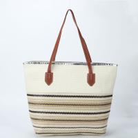 Bolsa de playa a rayas 2024, bolso de hombro para las axilas, bolso de lona informal de gran capacidad. - details 34
