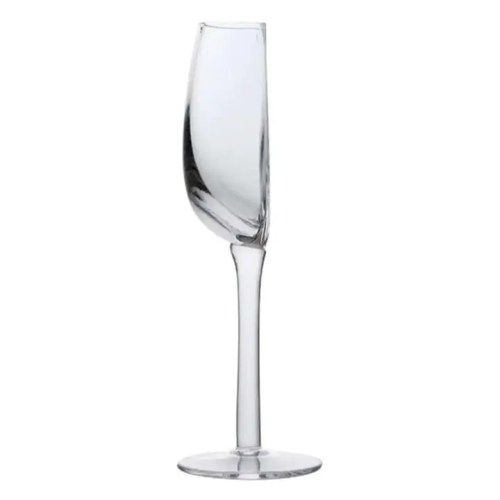 Vasos rojos de cristal de 140ml, cristalería alta Vintage multiusos, copas de champán y vino de tallo largo - 1