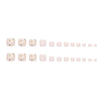 Dulces pegatinas de uñas de primavera, uñas artificiales para mujeres, decoración DIY para pies en casa - details 3