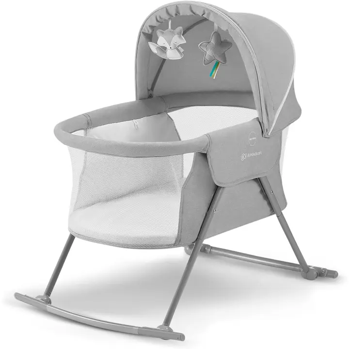 Cuna de Bebé 3 en 1 Cuna de Viaje Plegable en 5 Segundos Mosquitera 2 Juguetes y Bolsa de Viaje - 1