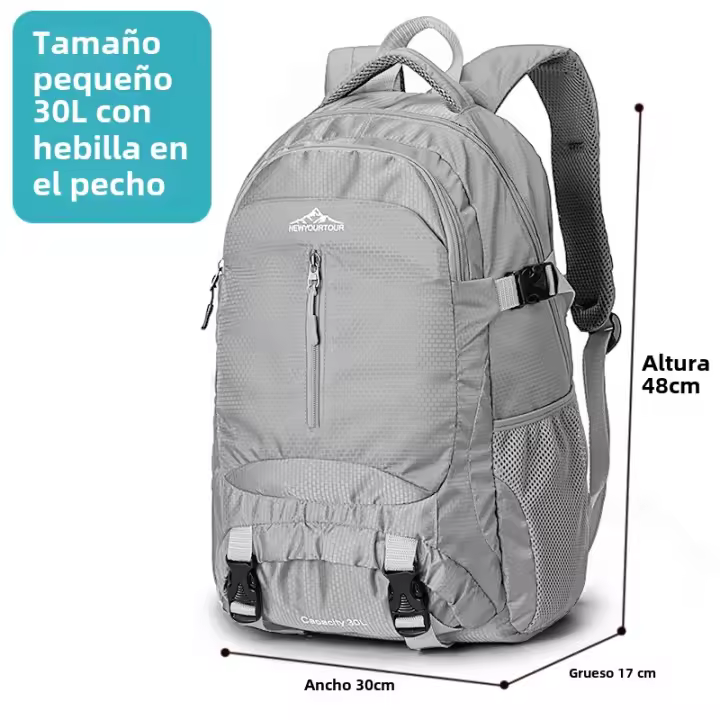 Mochila trekking 40L mujer,mochila de viaje ligera de gran capacidad - 1