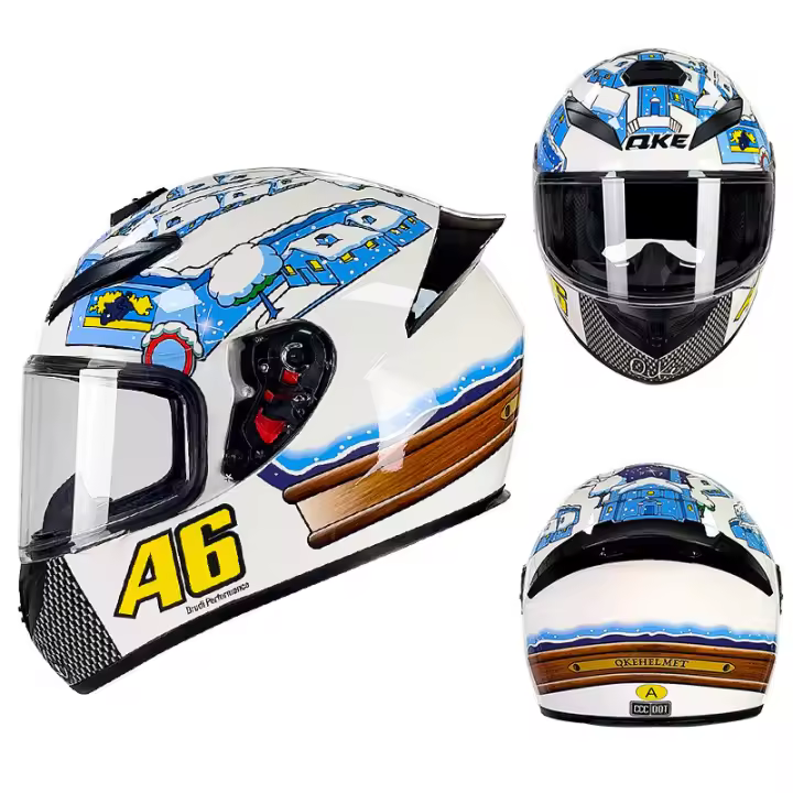 Casco integral moto mujer MX Carreras de Locomotora hombre seguro - 1