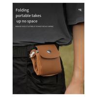 Bolsa de forajismo marrón para exteriores, bolsa de cintura para recoger frutas, bolsa de almacenamiento para jungla artesanal de lona, senderismo - details 3