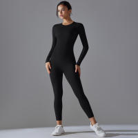 Hamidou-conjunto deportivo de Yoga para mujer, Leggings de gimnasio de secado rápido, de manga larga Camiseta deportiva para correr, pantalones de entrenamiento para correr - details 14