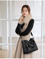 Bolso de cuero con asa superior para mujer, bolso de hombro femenino, de lujo, de diseñador - details 11