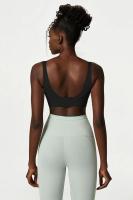 Ropa interior deportiva Sexy para mujer, sujetadores de Yoga de alto impacto con contraste de Color, Tops cortos de Fitness con - details 20