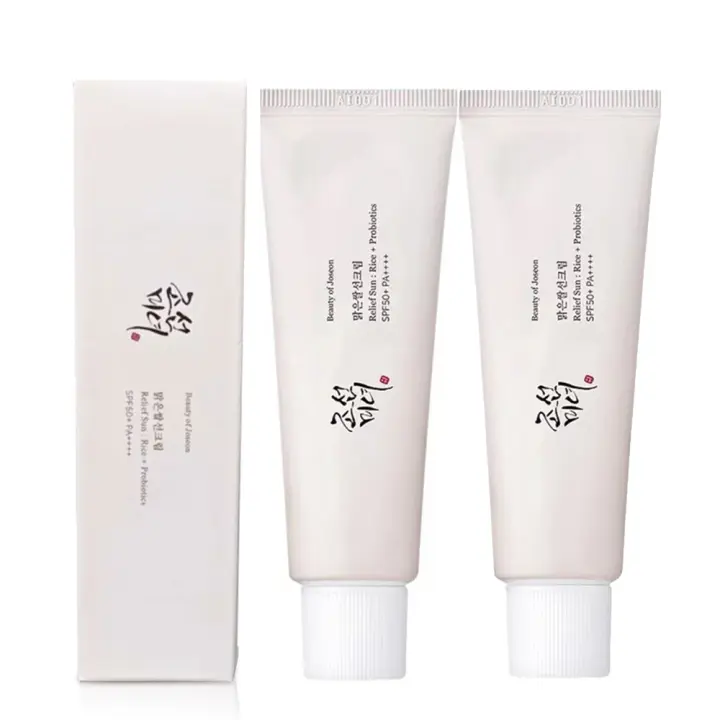 Crema Solar de Rice Probiótico SPF50+ Bloqueador UV Mild Hidratante para la Piel - 1