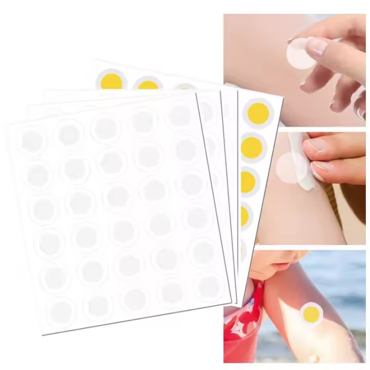 Pegatina de protección solar UV, 120 unidades, puntos de protección solar, pegatinas UV, autoadhesivas transparentes, parches soleados de detección UV para mujeres y hombres - 1