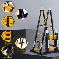 Escalera Telescópica de Aluminio de 5m Portátil, Desmontable, Antideslizante, Extensible, Multiusos, Carga de 150kg Mejoras del Hogar y Herramientas - details 62