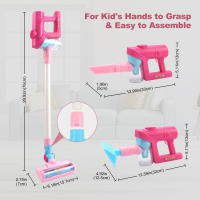 Kids Electic Mini Vacuum Cleaner Simulation Housework Dust Catcher With Light & Music Educational Pretend Play Toy for Kid Gifts - details 6