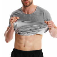 Camiseta de sauna para hombre, traje de compresión para retener el calor, moldeador versátil para gimnasio y ejercicio. - details 1