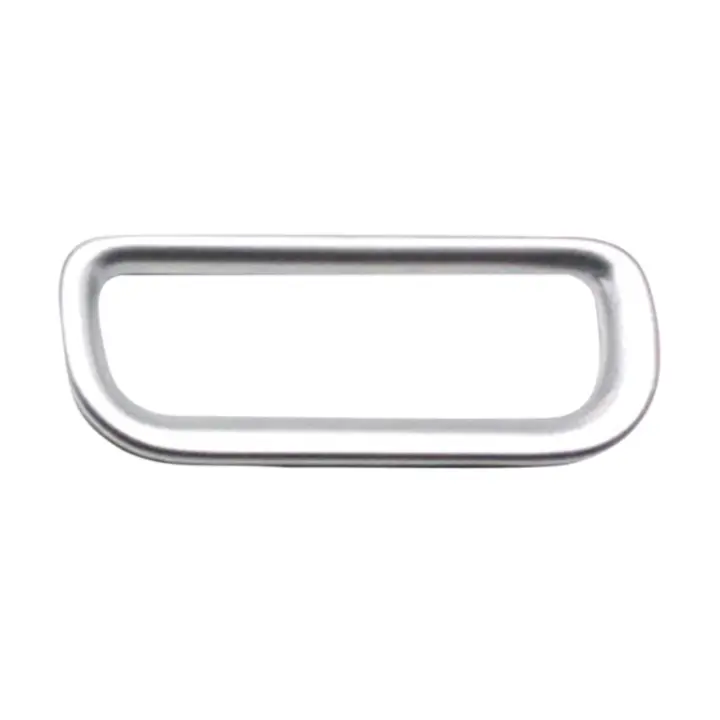 Marco de luz de emergencia para coche, cubierta de interruptor de lámpara de advertencia embellecedora para Honda Vezel HR-V HRV 2021 2022, color plateado - 1