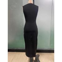 Moda mujer Primavera/Verano Elegante Slim Fit con vestido sin mangas con lazo - details 6