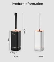 Cepillo de Inodoro de Silicona TPR A Prueba de Fugas, Cepillo de Limpieza Suave y Flexible con Base - details 0