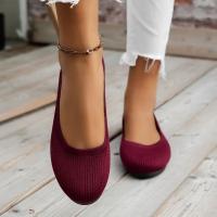 Zapatos planos de primavera para mujer, nuevas zapatillas de deporte con calcetines tejidos, mocasines transpirables sin cordones con punta redonda para mujer, zapatos ligeros de talla grande 36-43 - details 6