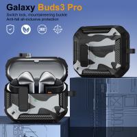 Funda de Protección de Blindaje para Galaxy Buds3/Buds3 Pro (2024) Cubierta de Auriculares TPU con Clip de Llavero Accesorios de Electrónica - details 2