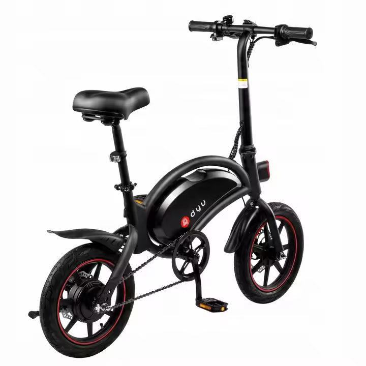 DYU D3F 14'' bicicleta eléctrica plegable 240W 36V10Ah 40HP 25HP/H IP54 negro. - 1