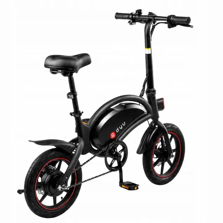 DYU D3F 14'' bicicleta eléctrica plegable 240W 36V10Ah 40HP 25HP/H IP54 negro. - 1