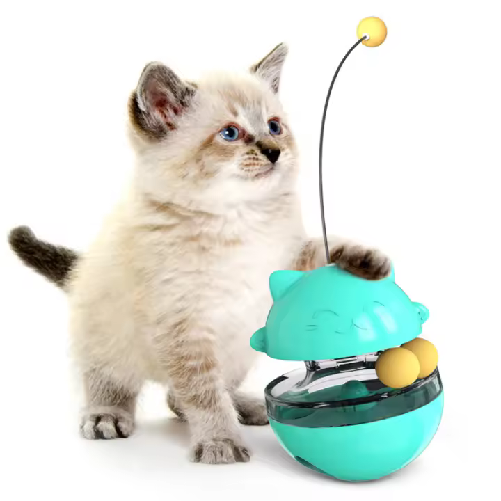 Juguete Giratorio para Gatos Zihi Bola de Alimentos Caliente para Animales de Compañía - 1
