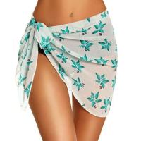 Conjunto de Bikini Transparente Pantalones Cortos Estampados para Mujer Traje de Baño - details 5