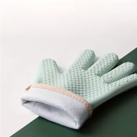 Manoplas resistentes al calor para horno microondas, guantes de aislamiento gruesos, estilo Simple, 1/2 piezas - details 2