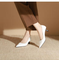 Zapatos de tacón de aguja puntiagudos de charol versátiles clásicos - details 22