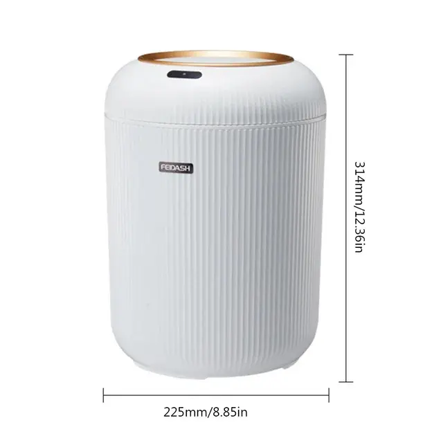 Cubo de Basura Eléctrico con Tapa Inteligente Sensor Automático 9.5L/10L - 1