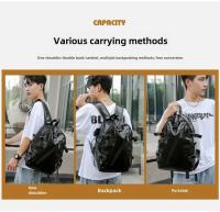Mochila Casual Vintage de Cuero PU Suave Gran Capacidad Impermeable Bolsa de Hombro para Laptop - details 9
