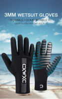 CXWXC-guantes de neopreno de invierno para ciclismo, traje de neopreno, guantes de dedo completo, Guantes Térmicos flexibles de 3mm, guantes largos para buceo - details 0