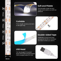 GAHADA Luces de Tira LED Modernas 60LEDs/m Impermeables Regulables Iluminación de Gabinete de Cocina Blanco Cálido Azul - details 3