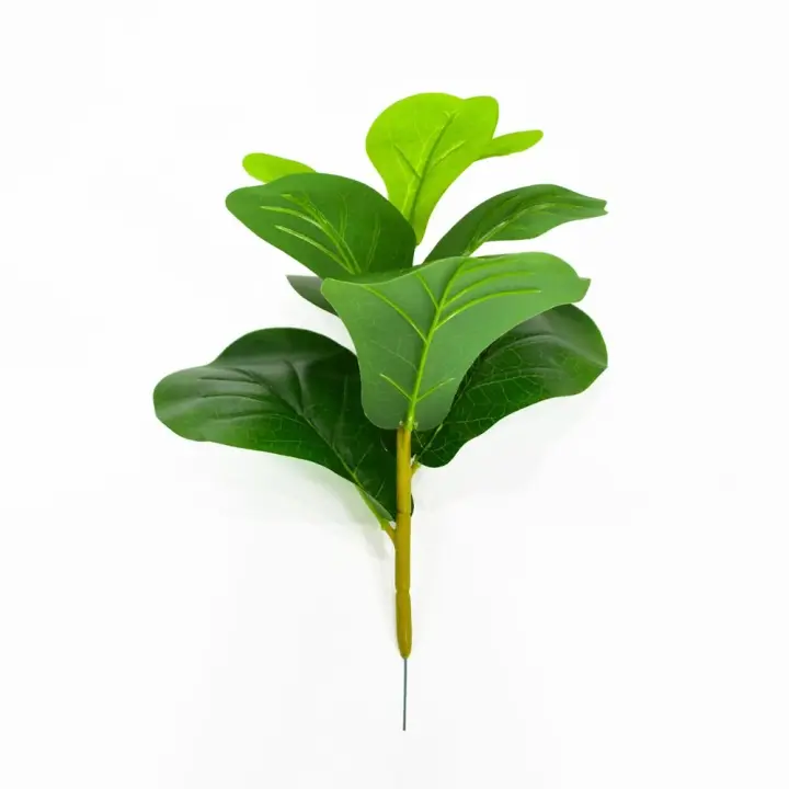 Gran árbol de higuera artificial con hojas de violín, plástico, tacto real, ramas de plantas tropicales de baniano, delicado y vibrante árbol de violín artificial - 1