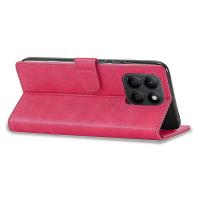 Funda de piel de becerro con textura de piel y cierre magnético para Honor X8b 4G - details 2