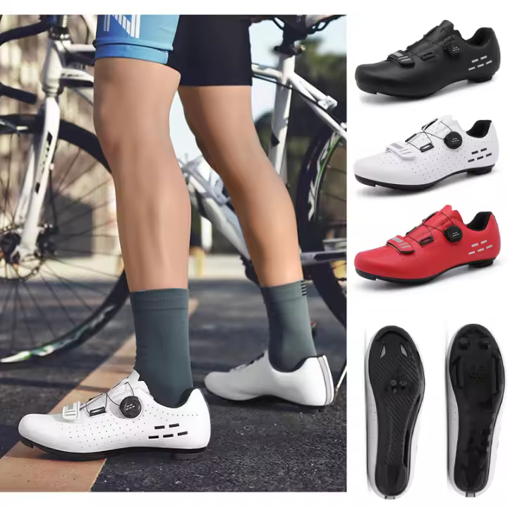Zapatos de ciclismo para hombre, zapatillas para bicicleta de carretera mtb, zapatos de ciclismo de montaña ultraligeros antideslizantes, calzado para bicicleta spd, calzado de velocidad para carretera - 1