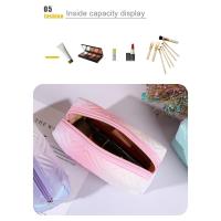 Bolsa de cosméticos portátil impermeable, bolsa de almacenamiento de cepillos cosméticos, bolsa de lavado transparente de Pu de gran capacidad, bolsa de almacenamiento de viaje - details 2