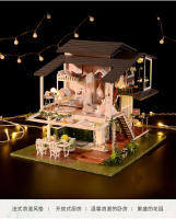 Muñeca de Casa de Jardín Monet Grande Nueva DIY Modelo de Madera Muebles Mini Figura de Acción Manual 3D Juguete para Niños - details 0