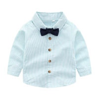 Conjunto de dos piezas de camisa de manga larga y overol estilo coreano para bebé, ropa formal para niños, oferta caliente de otoño. - details 8
