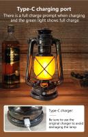 Luz de Camping LED Retro USB Recargable Linterna Portátil para Exteriores 3 Modos de Iluminación - details 2
