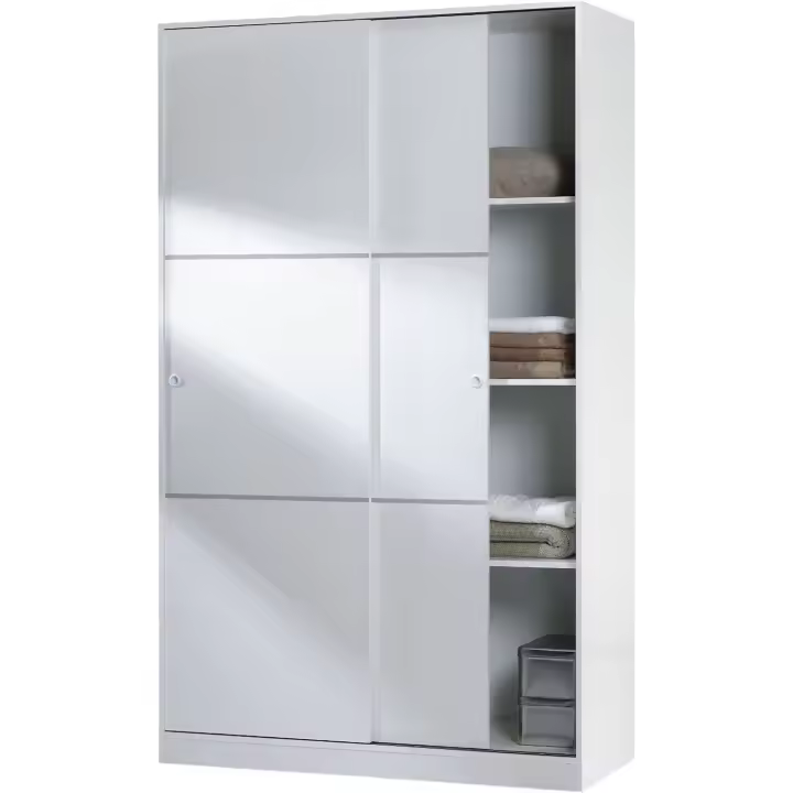 Armario de Dormitorio de Alto Rendimiento Top 120 Acabado Blanco Brillante - 1