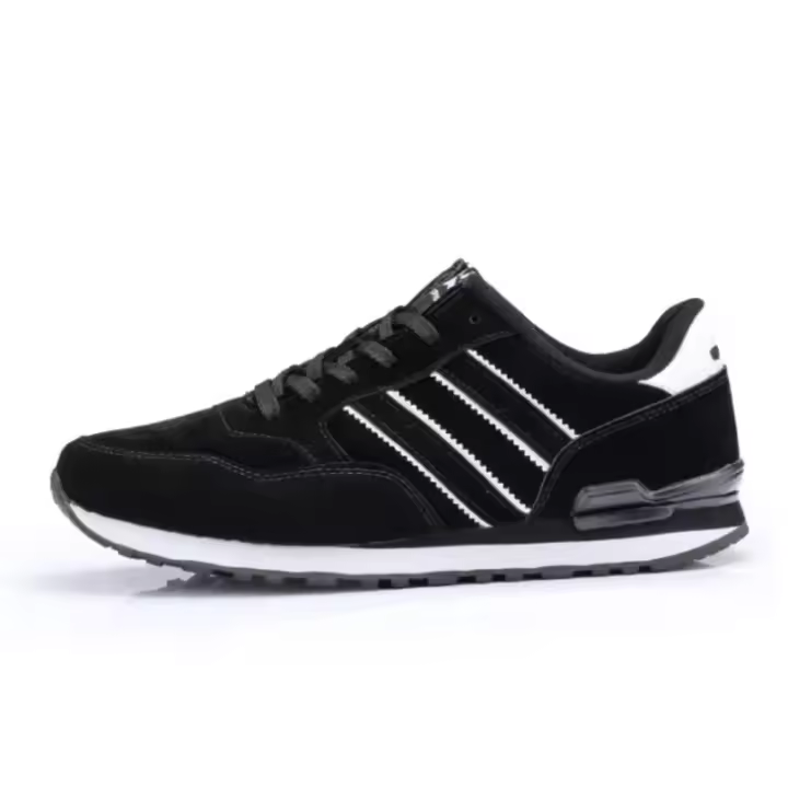 Zapatillas de cuero casual para hombre, zapatillas deportivas antideslizantes - 1