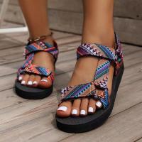 Verano plano ligero con sandalias de playa de punta redonda para mujer - details 31