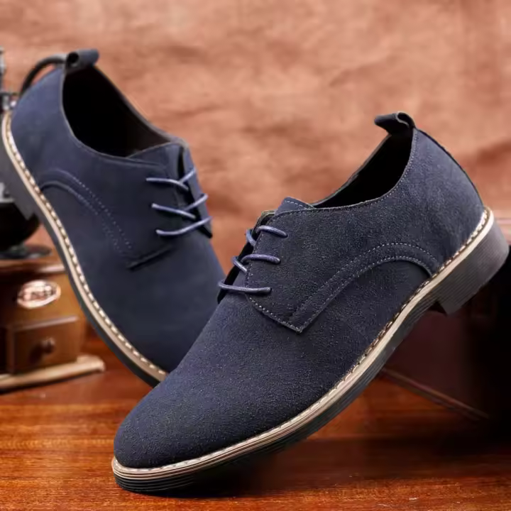 Nuevos zapatos informales de talla grande para caminar para hombre de color sólido usables para primavera, verano, otoño e invierno, suela de goma EVA - 1