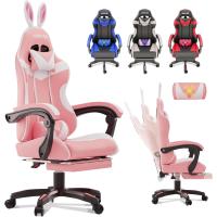 Silla de Juegos Profesional con Masajeador Ergonómica de Oficina con Altura Ajustable y Respaldar Rebotable - details 31