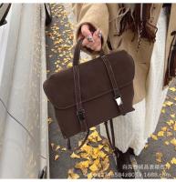 Mochila de cuero suave de gran capacidad, bolso de nicho de moda, bolso de viaje ligero de lujo, nuevo estilo universitario, 2024 - details 20