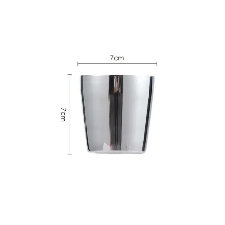 Taza de Café de Acero Inoxidable Estilo Doble Pared Engrosado Antidescalfe para Acampar y Uso en Cocina - 1